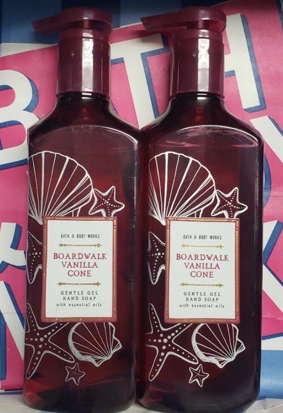 BBW Boardwalk Vanilla Cone Gentle Gel Hand Soap | 2 Pack
